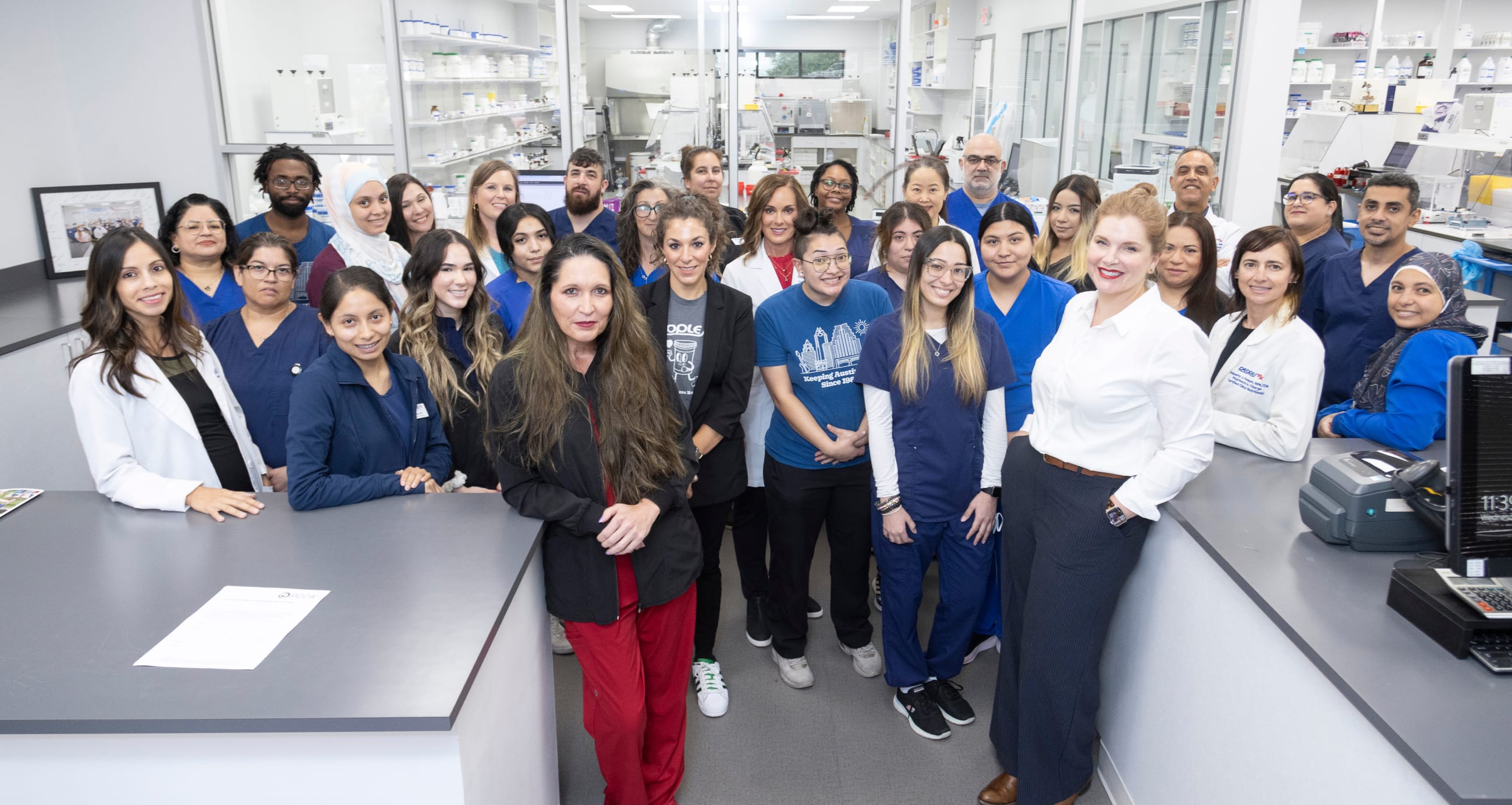 The Peoples Compounding Center team in the south Austin lab